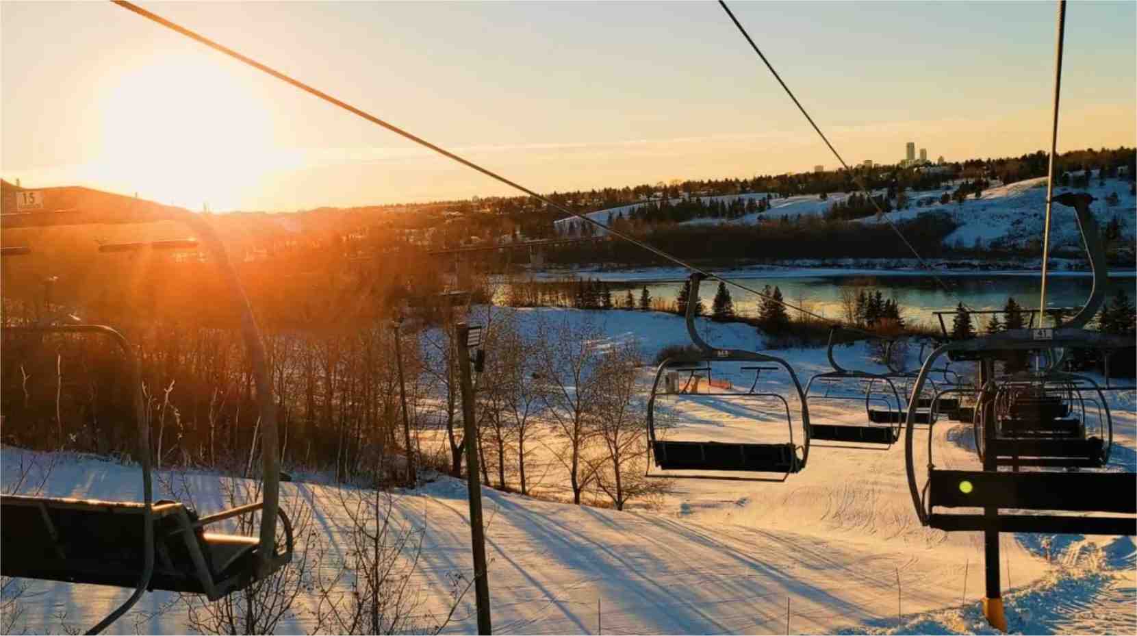 Sunridge Ski Area in Edmonton, Alberta, a popular destination for local skiing.