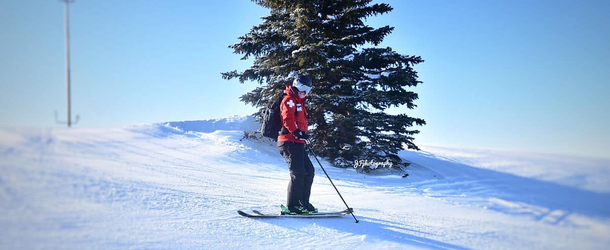 Valley Ski Hill, a winter recreation destination near Alliance, Alberta.