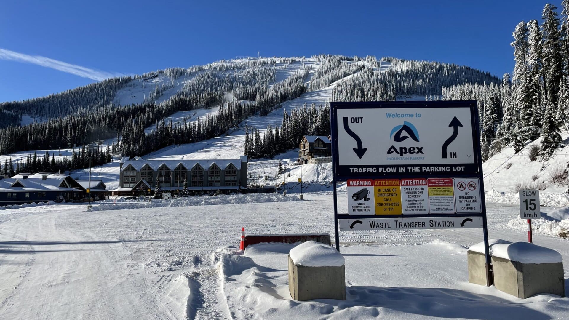 Apex Mountain Resort winter recreation destination near Penticton, Canada.