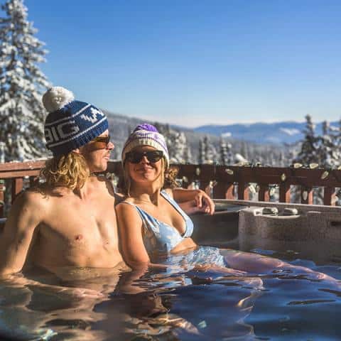 Winter skiing destination at Big White Ski Resort in British Columbia.