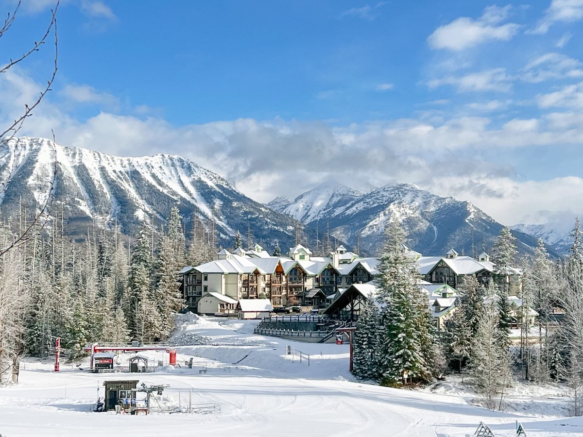 Fernie Alpine Resort ski area in southeastern British Columbia, Canada.