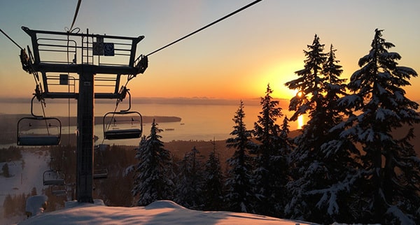 Grouse Mountain Resort ski destination in North Vancouver, British Columbia.