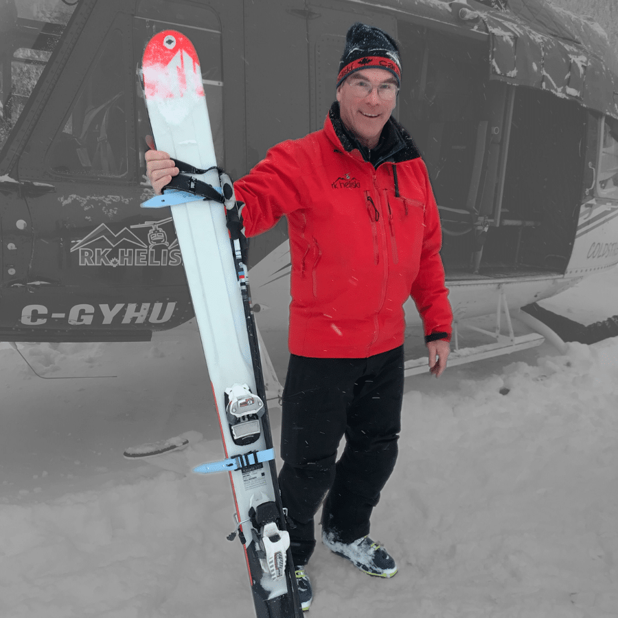 Brand image with Skiezy rubber ski straps featured